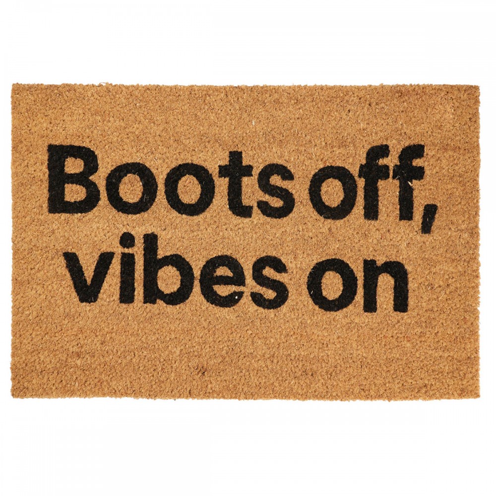 Πατάκι Εισόδου 39x59cm ''Boots off, vibes on'' MRShome