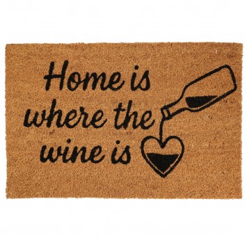 Πατάκι Εισόδου 39x59cm ''Home is where the wine is'' MRShome