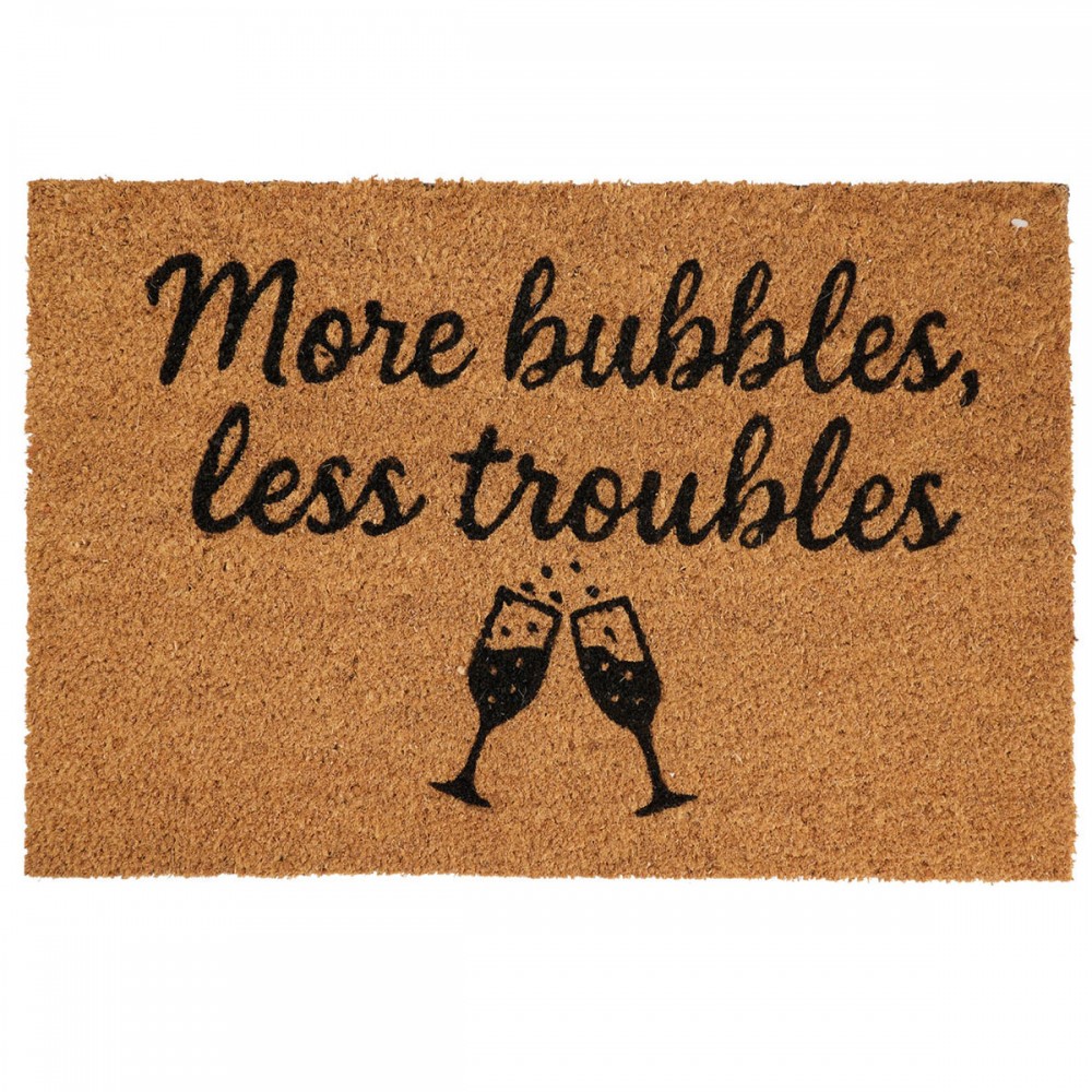 Πατάκι Εισόδου 39x59cm ''More bubbles, less troubles'' MRShome