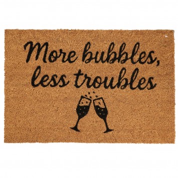 Πατάκι Εισόδου 39x59cm ''More bubbles, less troubles'' MRShome