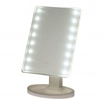 Καθρέπτης Μακιγιάζ PP με LED Φωτισμό 16.3x11.5x26.5cm White MRShome