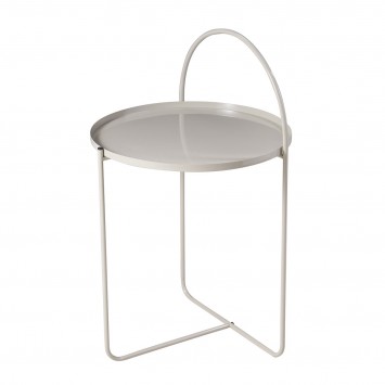 Side Table Μεταλλικό Φ40x65cm Sand MRShome