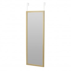 Κρεμαστός Καθρέπτης για Πόρτα από MDF 34x94cm Natural MRShome