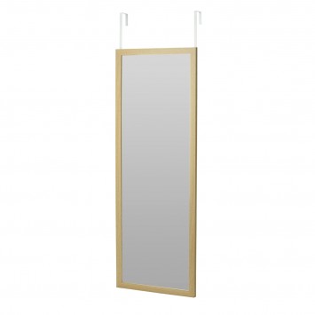Κρεμαστός Καθρέπτης για Πόρτα από MDF 34x94cm Natural MRShome
