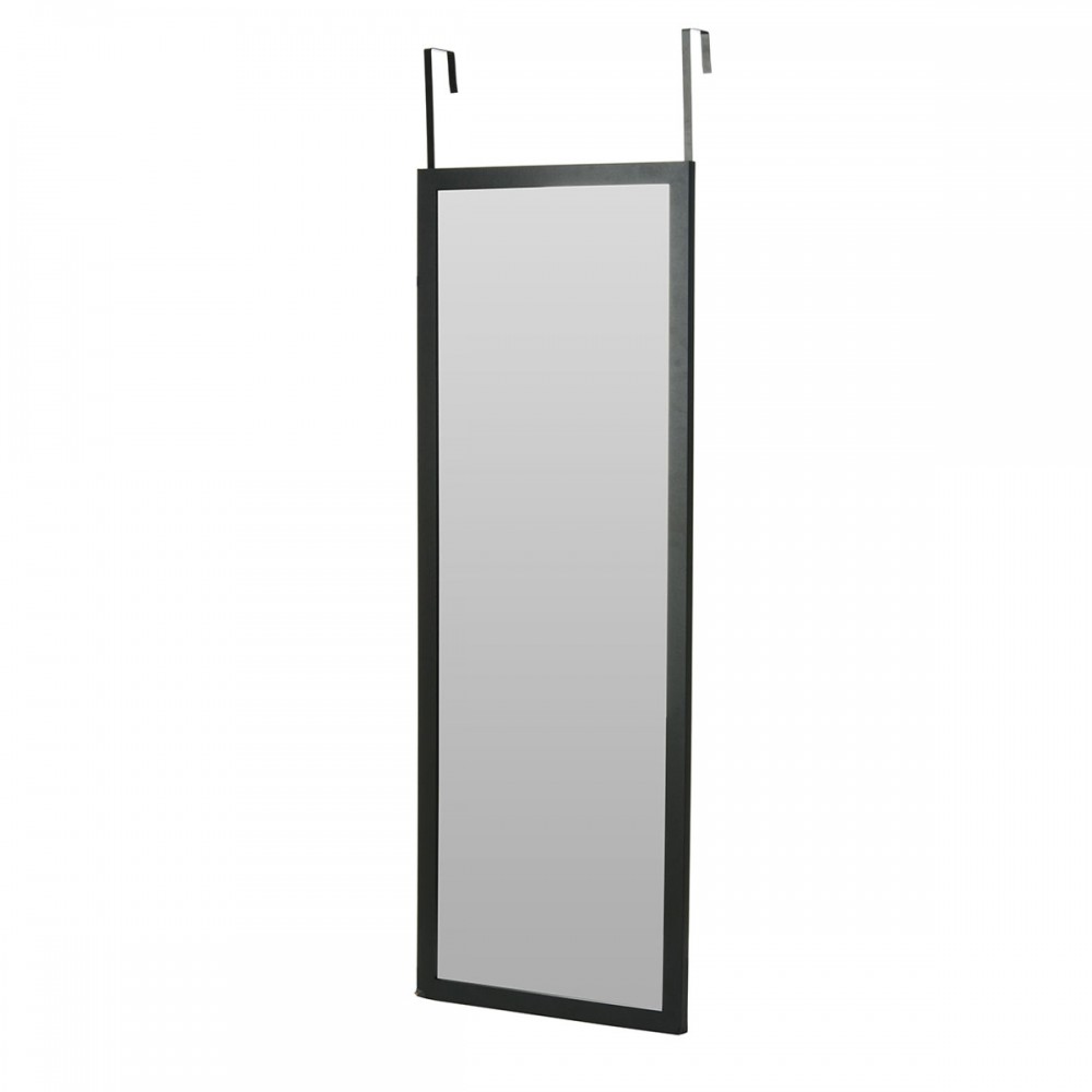 Κρεμαστός Καθρέπτης για Πόρτα από MDF 34x94cm Black MRShome