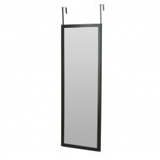Κρεμαστός Καθρέπτης για Πόρτα από MDF 34x94cm Black MRShome