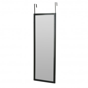 Κρεμαστός Καθρέπτης για Πόρτα από MDF 34x94cm Black MRShome