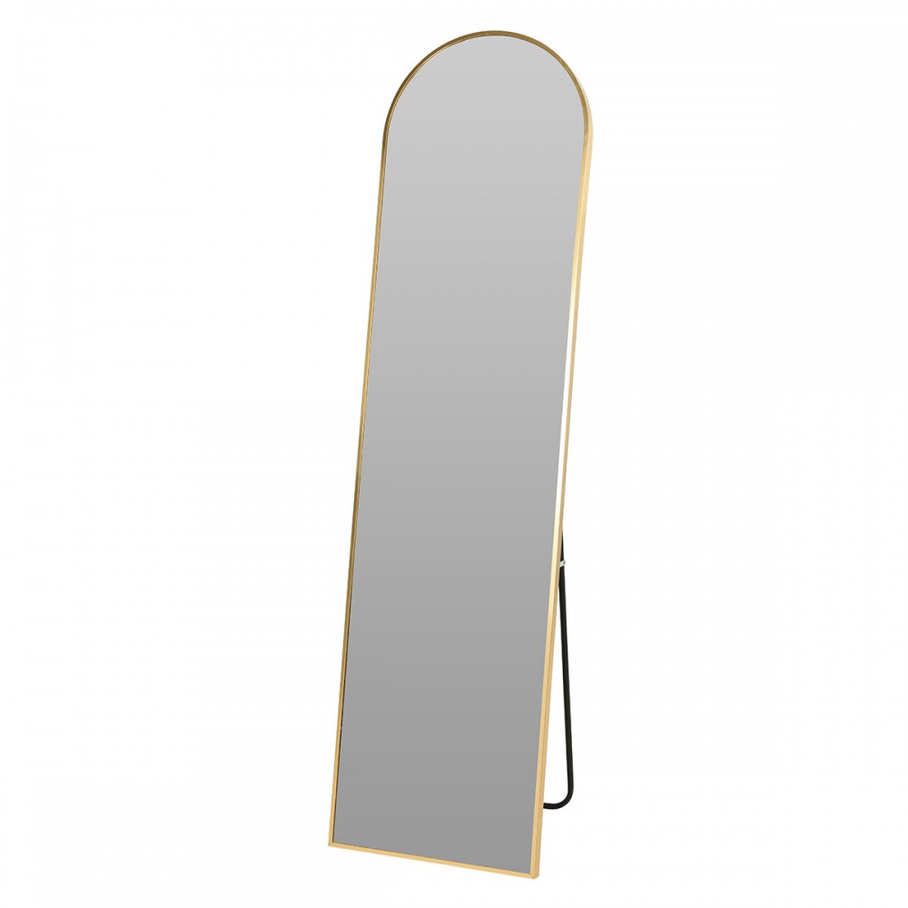 Επιδαπέδιος Καθρέπτης Αλουμινίου 150cm Gold MRShome