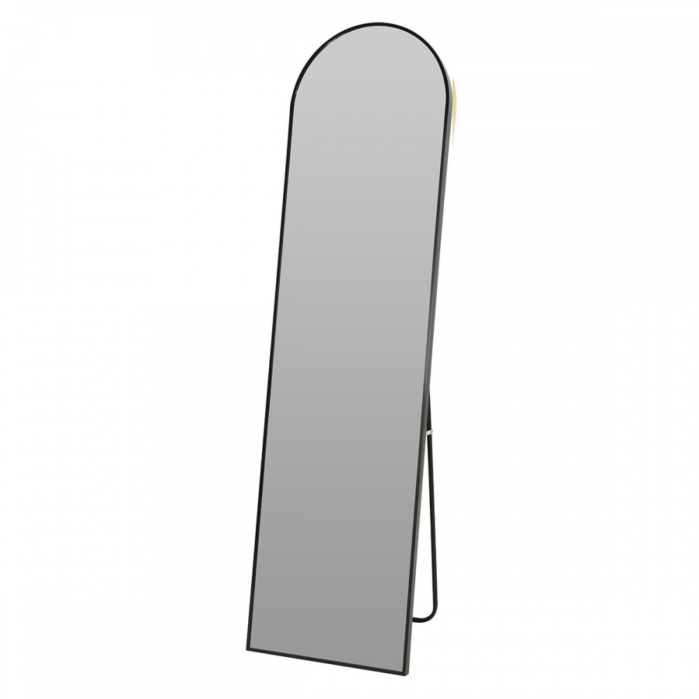 Επιδαπέδιος Καθρέπτης Αλουμινίου 150cm Black MRShome