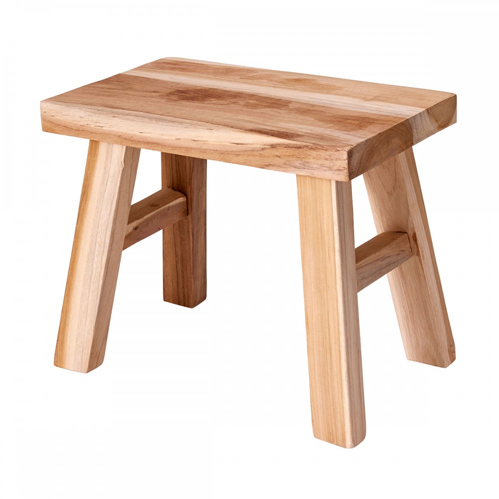 Διακοσμητικό Σκαμνάκι από Teakwood 31x19x25cm MRShome
