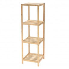 Ραφιέρα Μπάνιου 4 Επιπέδων από Bamboo 34x33x111cm MRShome