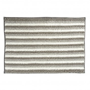 Πατάκι Μπάνιου 40x60cm Γκρι/Λευκό MRShome