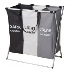 Καλάθι Απλύτων Polyester με Σκελετό Αλουμινίου 58x40cm MRShome