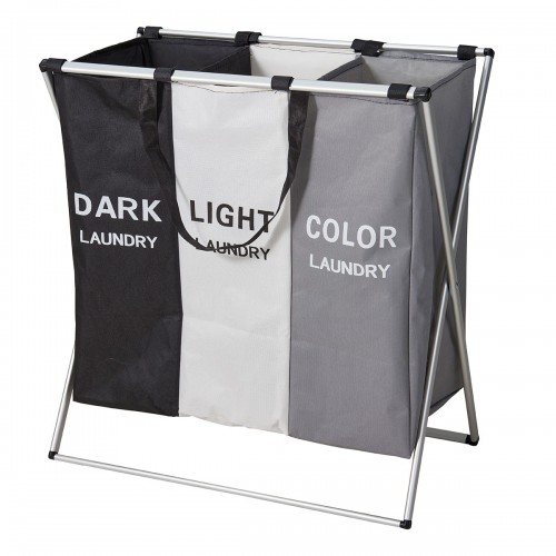 Καλάθι Απλύτων Polyester με Σκελετό Αλουμινίου 58x40cm MRShome
