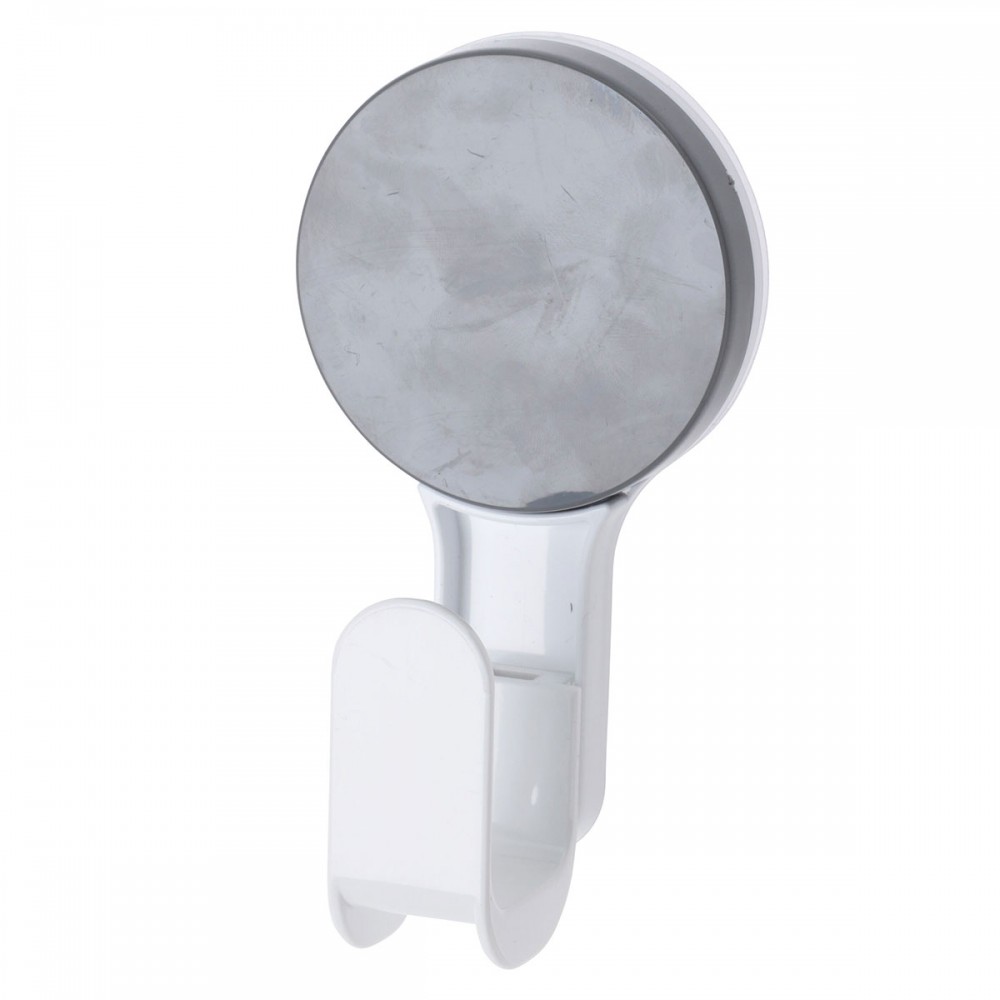 Άγκιστρο από ABS με Βεντούζα 6.5x4.5x12.5cm White with Grey Knob MRShome