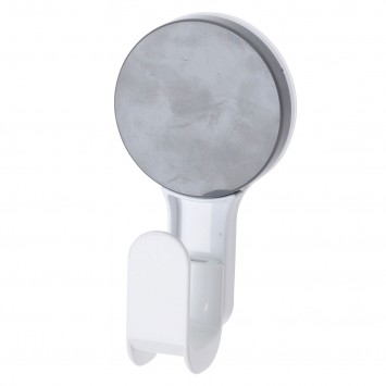 Άγκιστρο από ABS με Βεντούζα 6.5x4.5x12.5cm White with Grey Knob MRShome