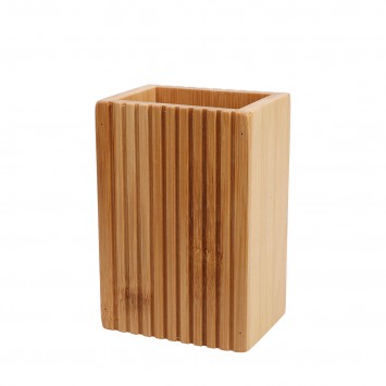 Ποτήρι Οδοντόβουρτσας από Bamboo 8.8x6.6x12.4cm MRShome