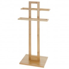 Επιδαπέδια Κρεμάστρα 2 Θέσεων από Bamboo 37x25x85cm MRShome