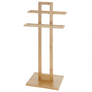 Επιδαπέδια Κρεμάστρα 2 Θέσεων από Bamboo 37x25x85cm MRShome