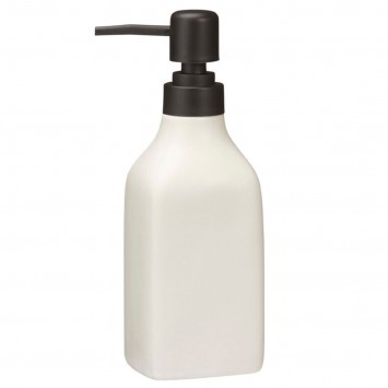 Δοχείο Κρεμοσάπουνου Stoneware 350ml 9x6x19.5cm White MRShome