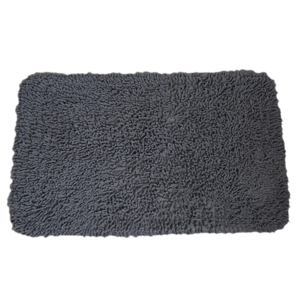 Πατάκι Μπάνιου από 100% Βαμβάκι 50x80cm Γκρι MRShome