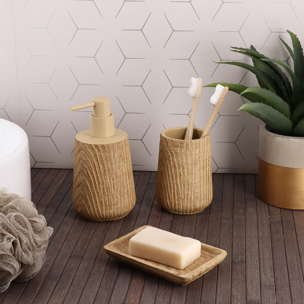 Σαπουνοθήκη Polyresin Μπεζ MRShome