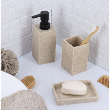 Δοχείο Κρεμοσάπουνου Polyresin Μπέζ MRShome