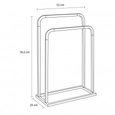 Brix black κρεμάστρα επιδαπέδια Sealskin