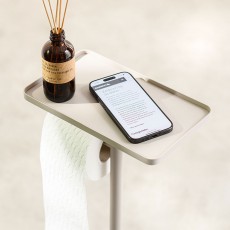 Brix greize σταντ χαρτιού υγείας + πιγκάλ με ράφι Sealskin