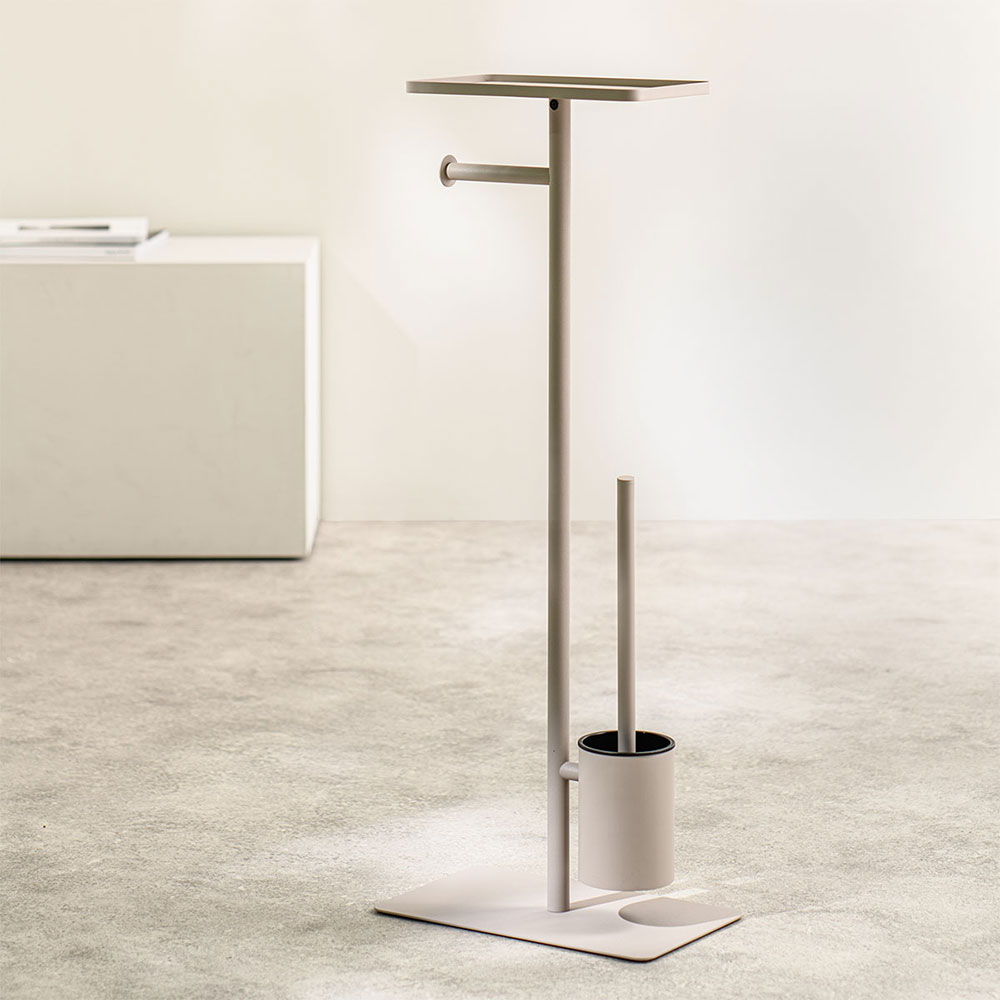 Brix greize σταντ χαρτιού υγείας + πιγκάλ με ράφι Sealskin