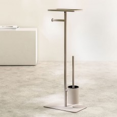 Brix greize σταντ χαρτιού υγείας + πιγκάλ με ράφι Sealskin