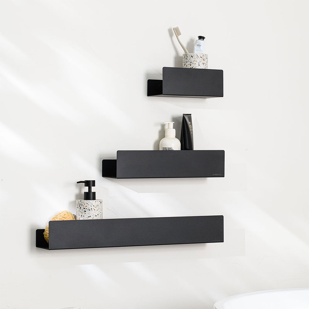 Brix black ράφι τοίχου 55cm Sealskin