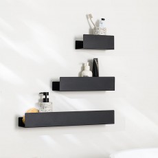 Brix black ράφι τοίχου 55cm Sealskin