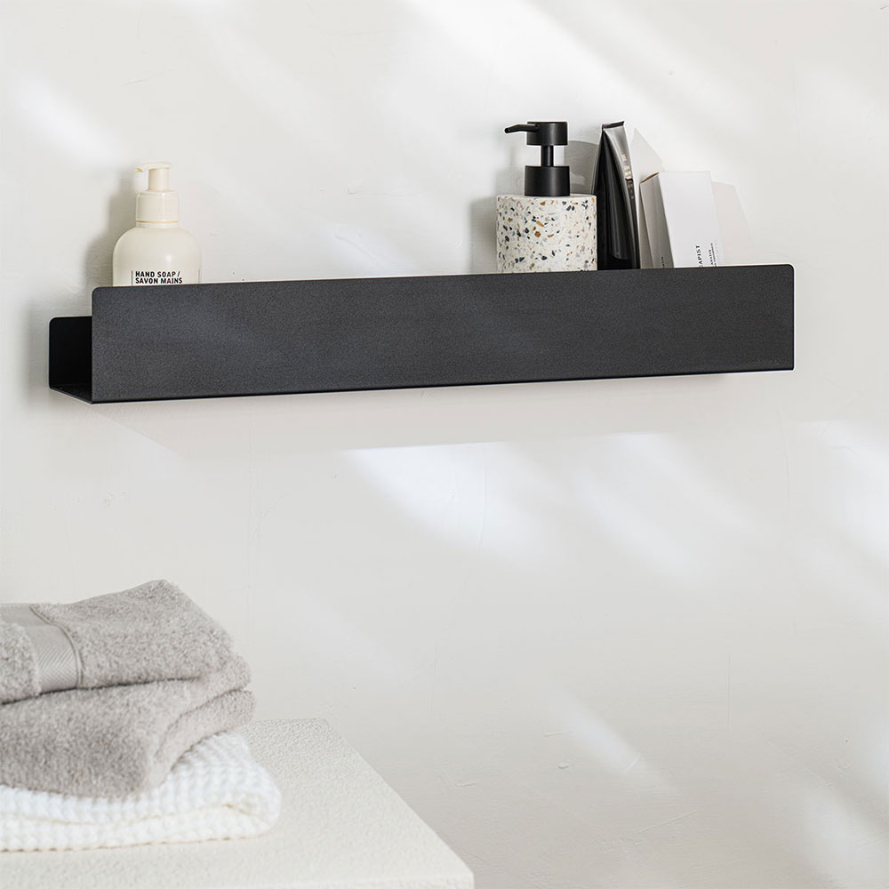Brix black ράφι τοίχου 55cm Sealskin