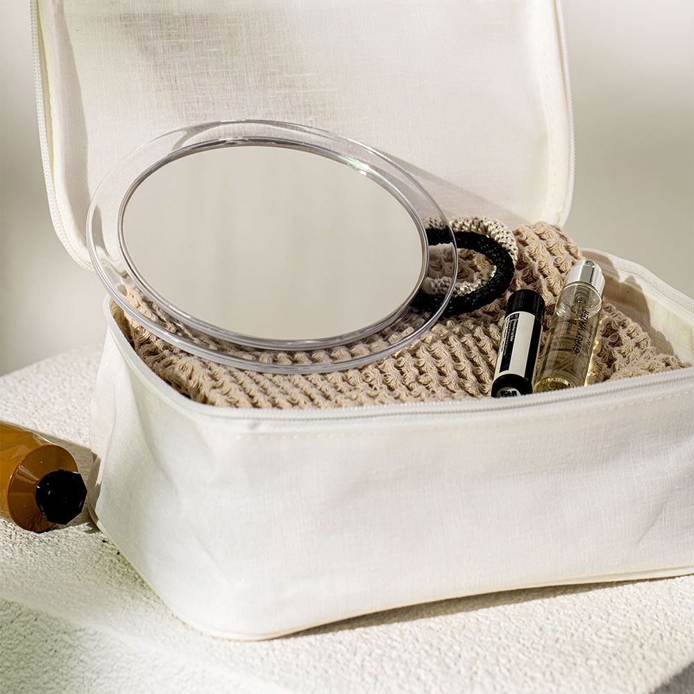 Καθρέπτης μακιγιάζ με βεντούζα transparent με μεγέθυνση 10x Sealskin