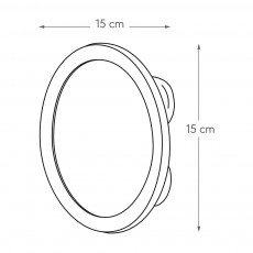 Καθρέπτης μακιγιάζ με βεντούζα transparent με μεγέθυνση 10x Sealskin