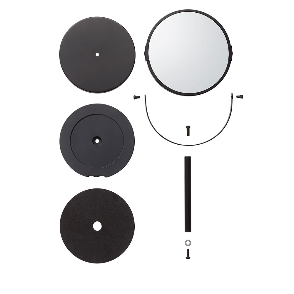 Industrial black καθρέπτης μακιγιάζ με μεγέθυνση 3x Sealskin