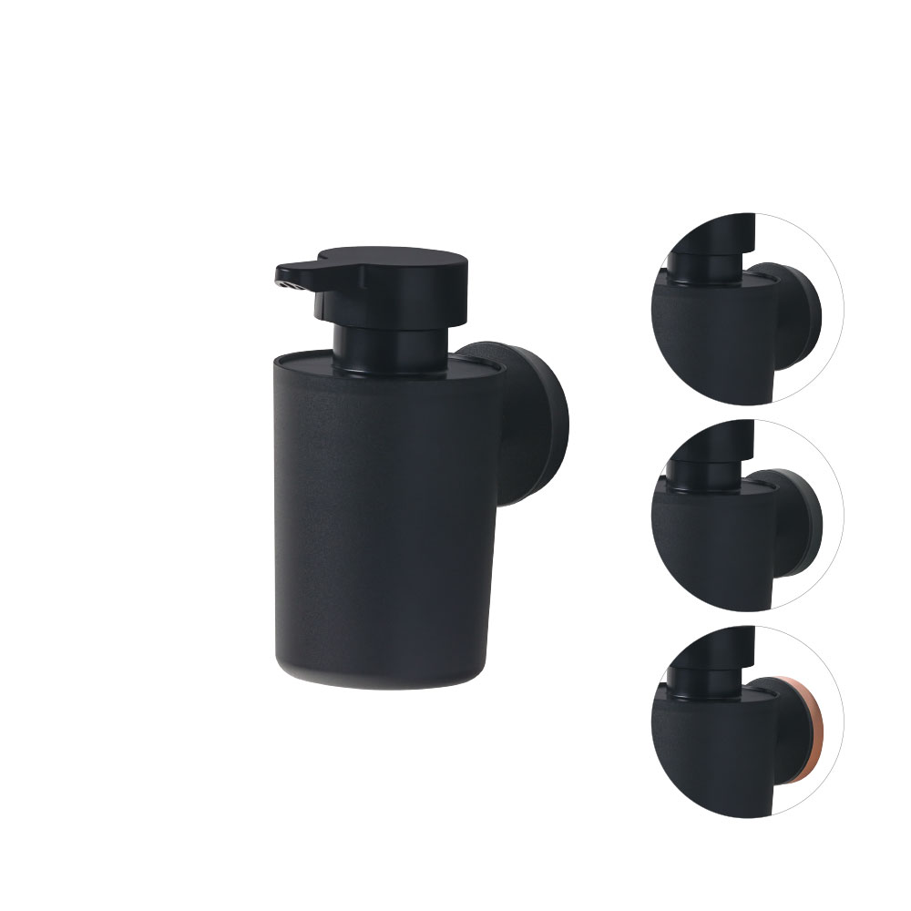 Tiger Urban Δοχείο Κρεμοσάπουνου Επιτοίχιο 180 ml Black 1316030746