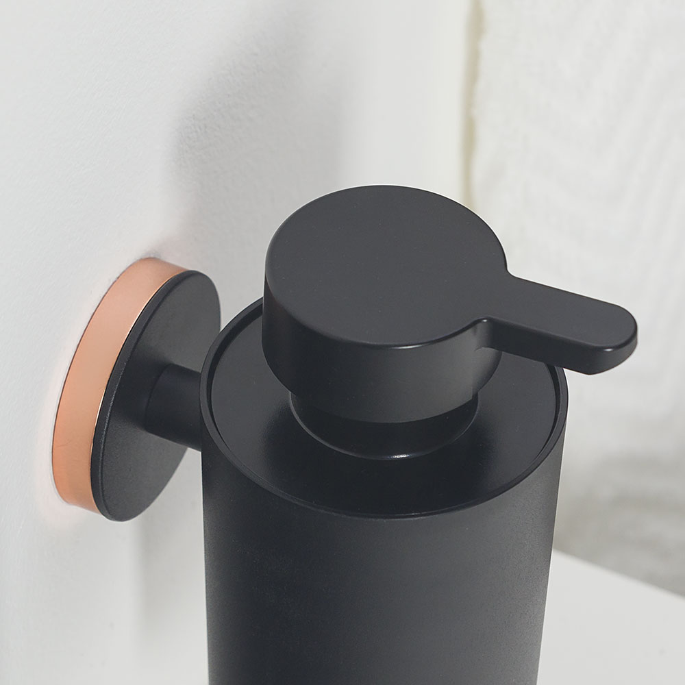 Tiger Urban Δοχείο Κρεμοσάπουνου Επιτοίχιο 180 ml Black 1316030746