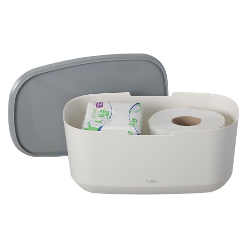 Tiger Tess Κουτί Αποθήκευσης με Καπάκι White / Light grey 1328520146