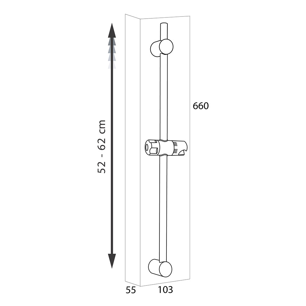 Tiger Riser Στήλη Ντους Chrome 529430344