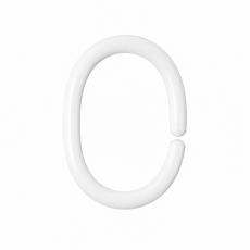 Clips 12 pcs white κρίκοι κουρτίνας μπάνιου Joybath