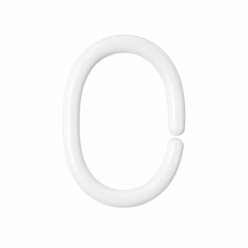 Clips 12 pcs white κρίκοι κουρτίνας μπάνιου Joybath
