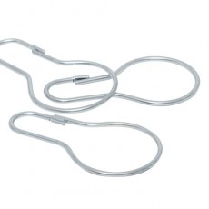 Hooks metal 12 pcs aluminum κρίκοι κουρτίνας μπάνιου Sealskin