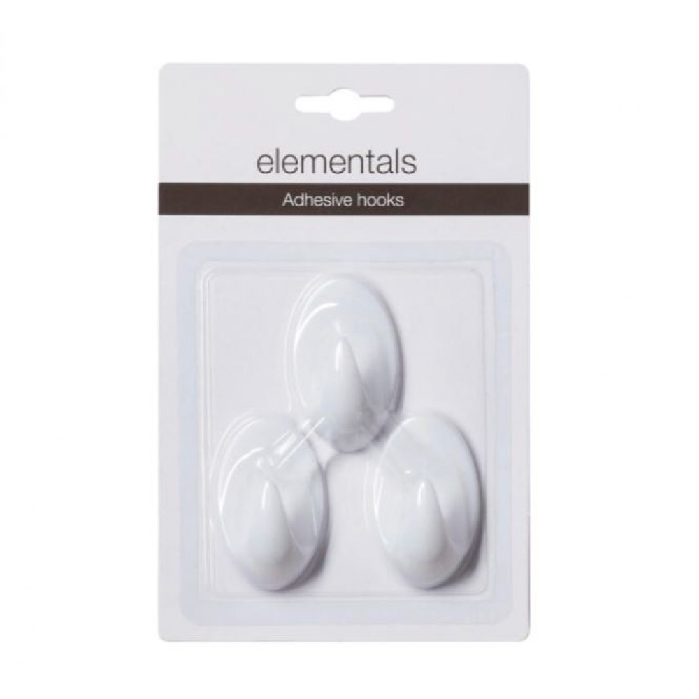 Σετ των 3 Άγκιστρο white Sealskin Elementals 