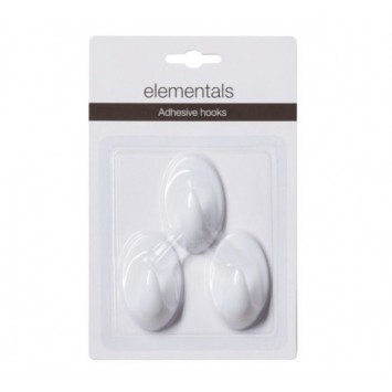 Σετ των 3 Άγκιστρο white Sealskin Elementals 