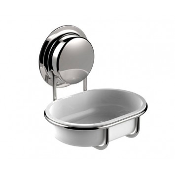 Σαπουνοθήκη επιτοίχια με βεντούζα chrome Sealskin Elementals 