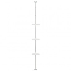 Ράφι ντους τριπλό με τηλεσκοπική ράβδο silver/white Sealskin Elementals 