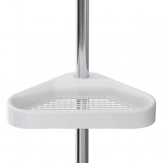 Ράφι ντους τριπλό με τηλεσκοπική ράβδο silver/white Sealskin Elementals 