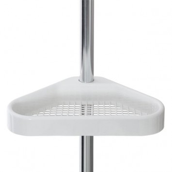 Ράφι ντους τριπλό με τηλεσκοπική ράβδο silver/white Sealskin Elementals 